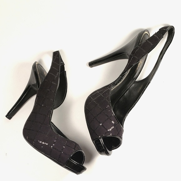 Lulu Townsend Shoes - Lulu Townsend Sequin Slingback